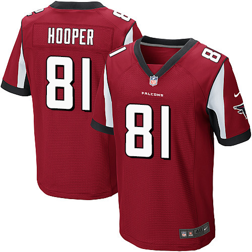  Falcons 81 Austin Hooper Red Team Color Men Stitched NFL Elite Jersey