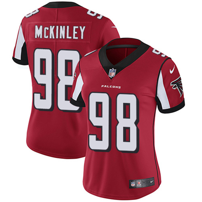  Falcons 98 Takkarist McKinley Red Women Vapor Untouchable Limited Jersey