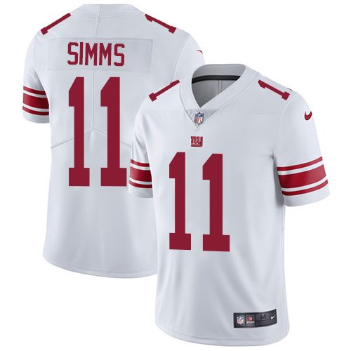  Giants 11 Phil Simms White Vapor Untouchable Limited Jersey