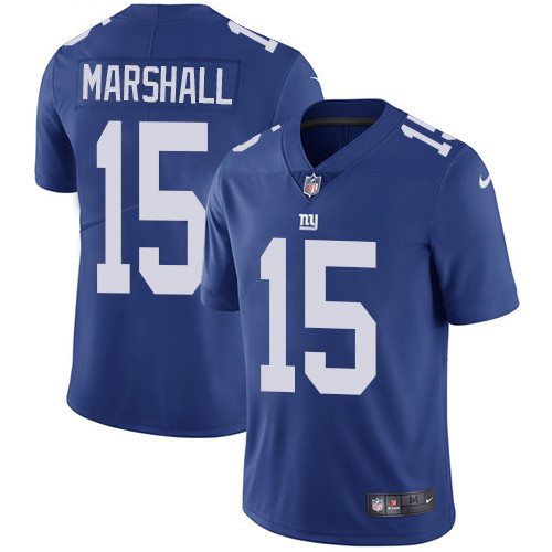  Giants 15 Brandon Marshall Blue Vapor Untouchable Player Limited Jersey