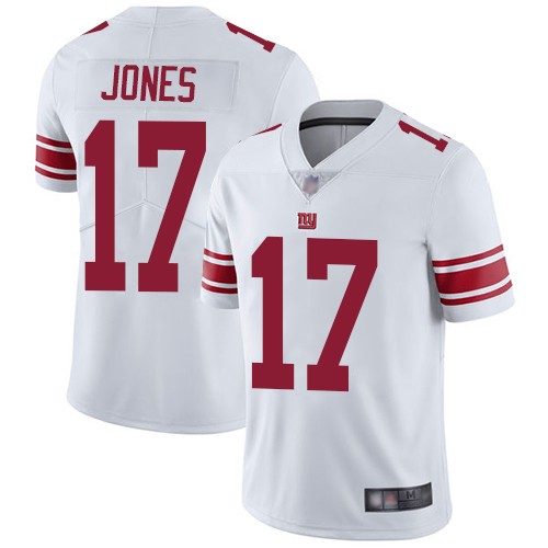 Nike Giants 17 Daniel Jones White 2019 NFL Draft First Round Pick Vapor Untouchable Limited Jersey