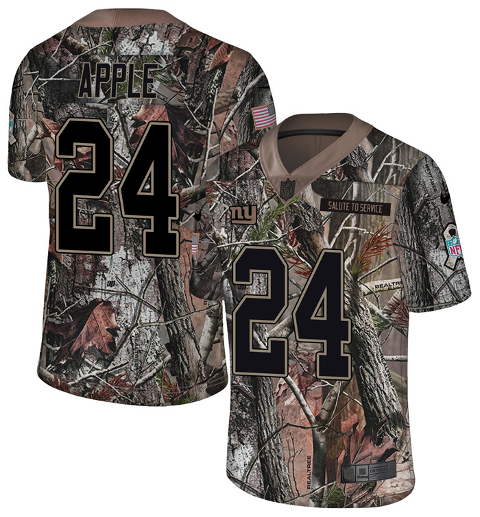  Giants 24 Eli Apple Camo Rush Limited Jersey