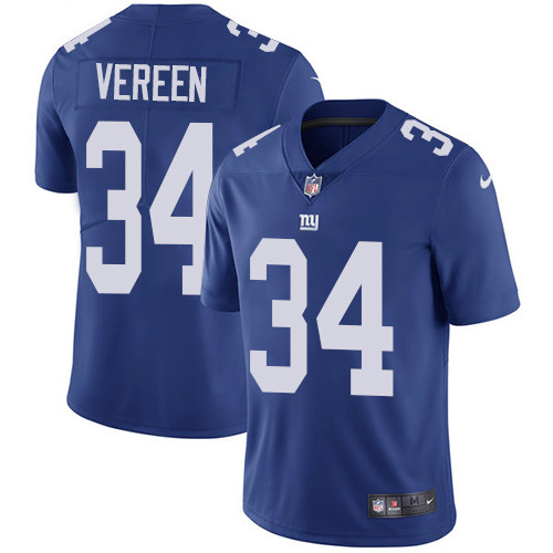  Giants 34 Shane Vereen Blue Vapor Untouchable Player Limited Jersey