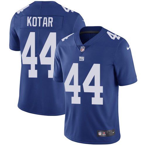  Giants 44 Doug Kotar Blue Vapor Untouchable Limited Jersey