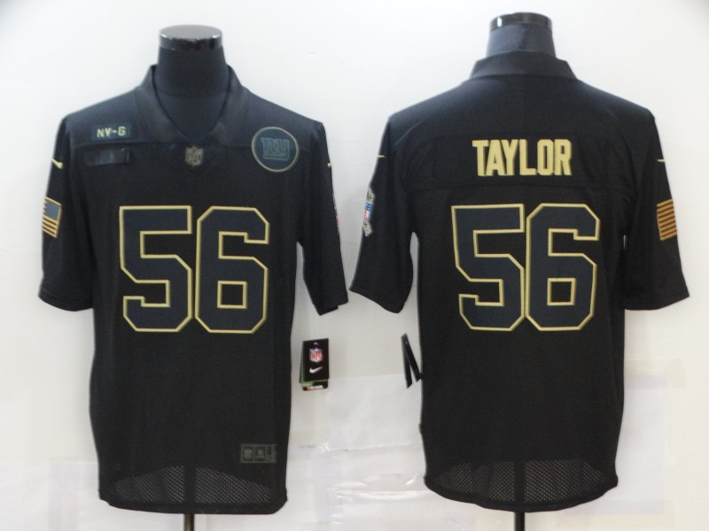 غريغوري بيك Nike Giants 56 Lawrence Taylor Black 2020 Salute To Service Limited Jersey كاب هيد