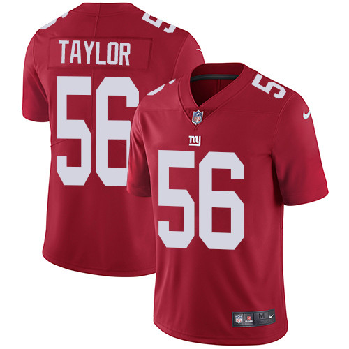  Giants 56 Lawrence Taylor Red Vapor Untouchable Player Limited Jersey