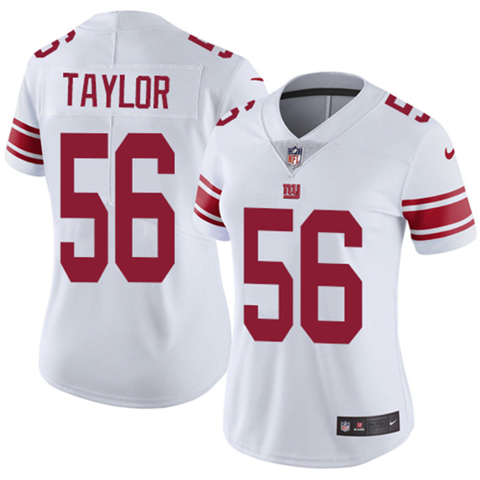  Giants 56 Lawrence Taylor White Women Vapor Untouchable Limited Jersey
