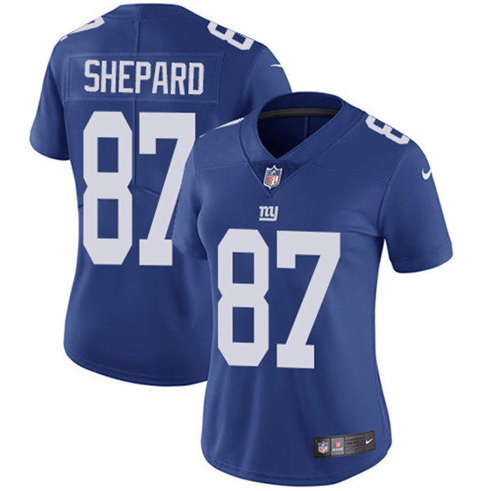  Giants 87 Sterling Shepard Royal Women Vapor Untouchable Limited Jersey