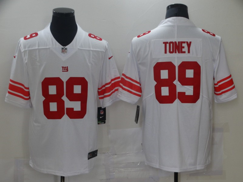 Nike Giants 89 Kadarius Toney White Vapor Untouchable Limited Jersey