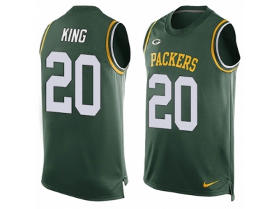  Green Bay Packers 20 Kevin King Limited Green Player Name Number Tank Top NFL Jersey