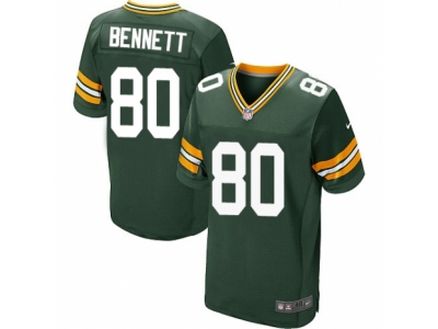  Green Bay Packers 80 Martellus Bennett Elite Green Team Color NFL Jersey