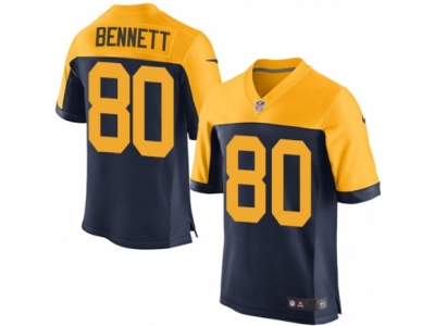  Green Bay Packers 80 Martellus Bennett Elite Navy Blue Alternate NFL Jersey