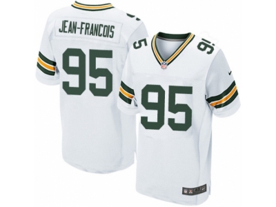  Green Bay Packers 95 Ricky Jean-Francois Elite White NFL Jersey