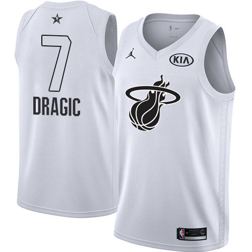  Heat #7 Goran Dragic White NBA Jordan Swingman 2018 All Star Game Jersey