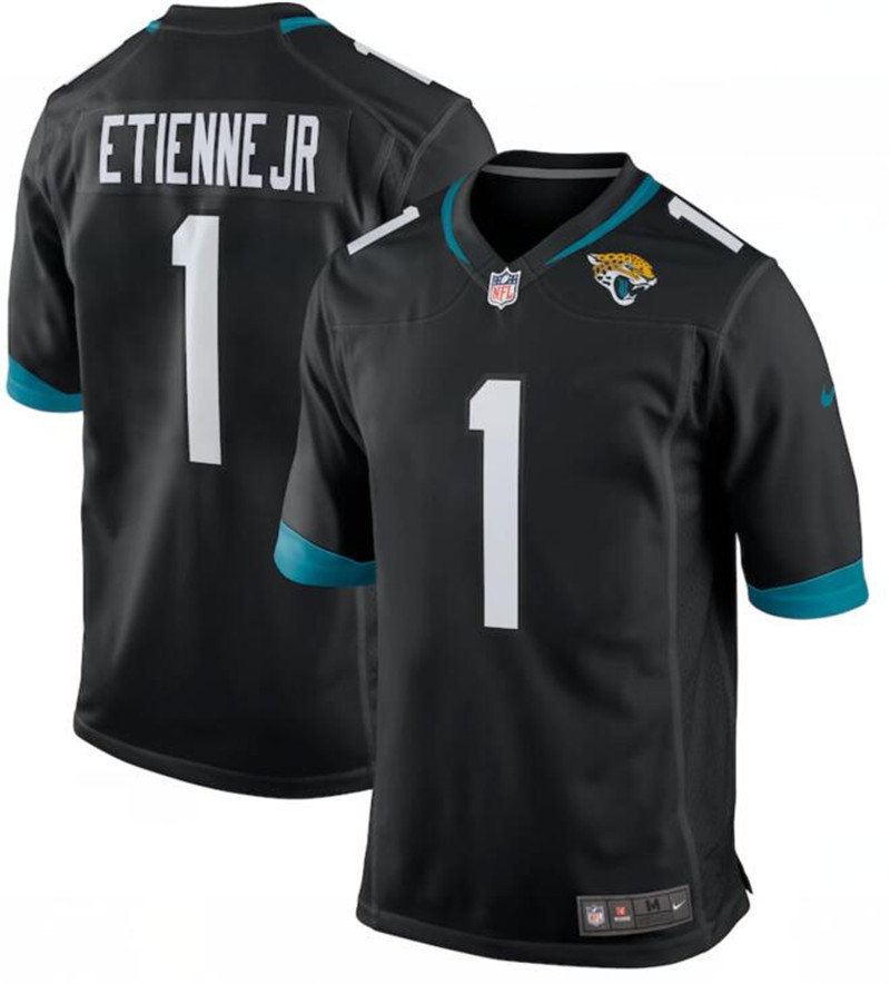 Nike Jaguars 1 Travis Etienne Jr. Black Vapor Untouchable Limited Jersey