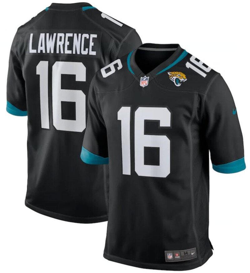 Nike Jaguars 16 Trevor Lawrence Black 2021 NFL Draft Vapor Untouchable Limited Jersey