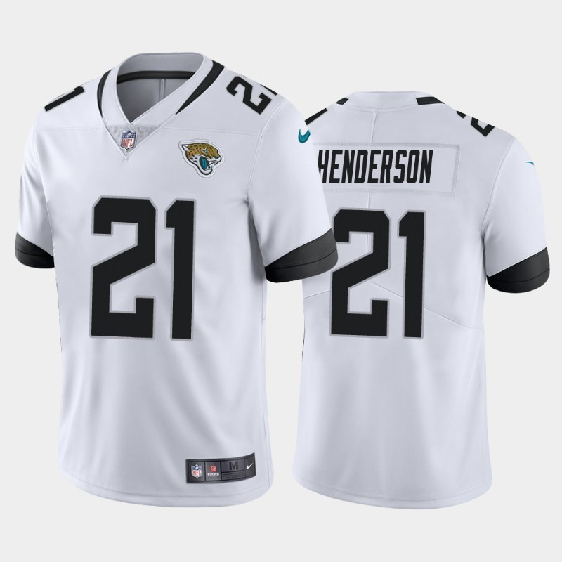Nike Jaguars 21 C.J. Henderson White 2020 NFL Draft First Round Pick Vapor Untouchable Limited Jersey