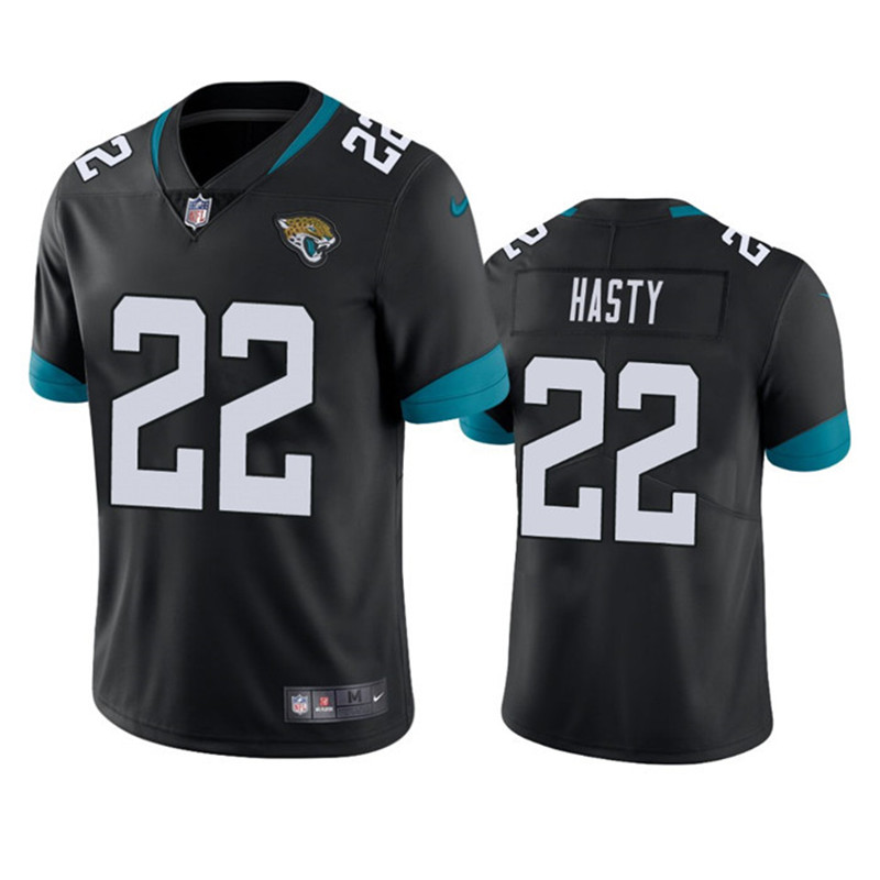 Nike Jaguars 22 JaMycal Hasty Black Vapor Untouchable Limited Jersey