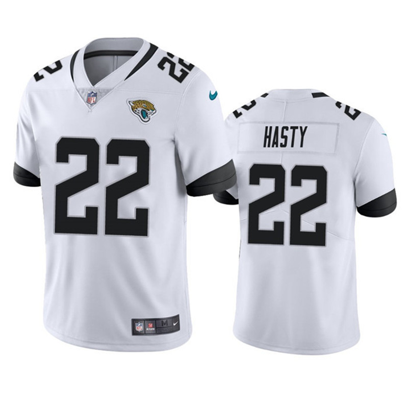 Nike Jaguars 22 JaMycal Hasty White Vapor Untouchable Limited Jersey