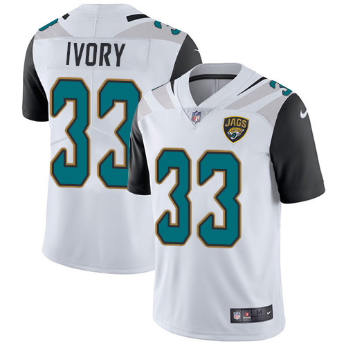  Jaguars 33 Chris Ivory White Vapor Untouchable Player Limited Jersey