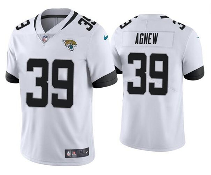 Nike Jaguars 39 Jamal Agnew 2021 White Vapor Untouchable Limited Jersey