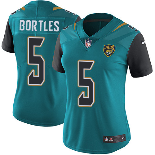  Jaguars 5 Blake Bortles Teal Women Vapor Untouchable Limited Player Jersey