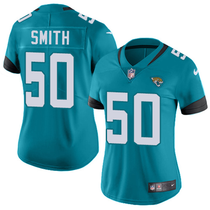  Jaguars 50 Telvin Smith Teal Women New 2018 Vapor Untouchable Limited Jersey