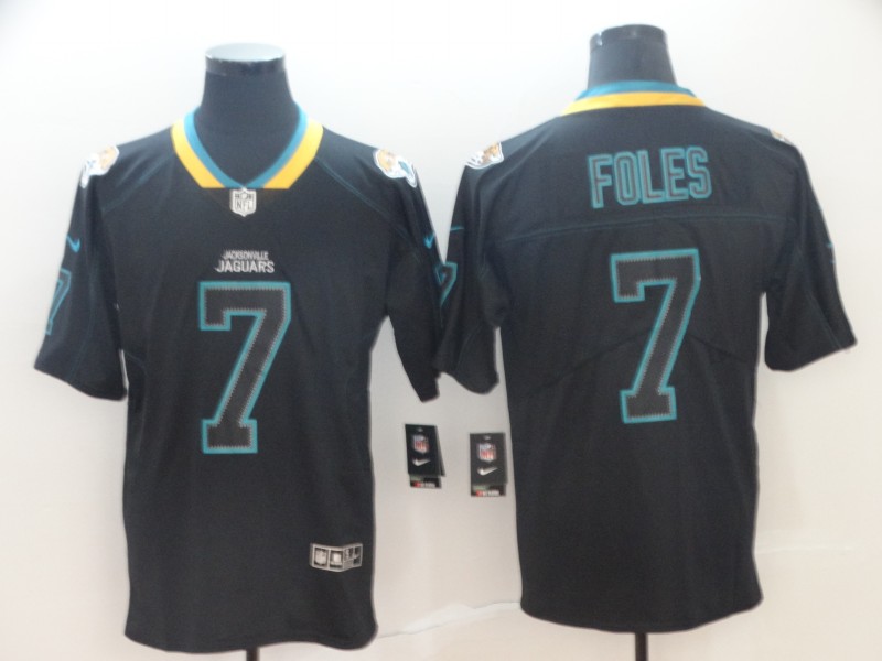 Nike Jaguars 7 Nick Foles Black Shadow Legend Limited Jersey