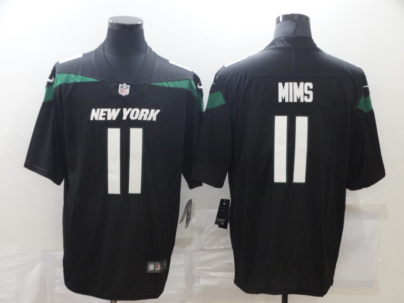 Nike Jets 11 Denzel Mims Black Vapor Untouchable Limited Jersey