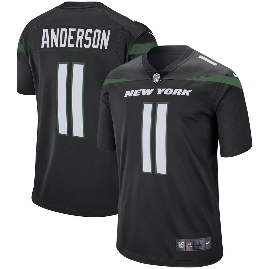 Nike Jets 11 Robby Anderson Black New 2019 Vapor Untouchable Limited Jersey