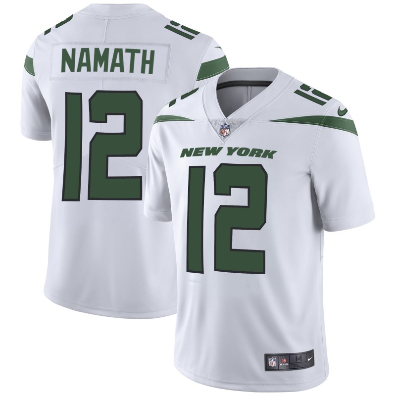 Nike Jets 12 Joe Namath White Youth New 2019 Vapor Untouchable Limited Jersey
