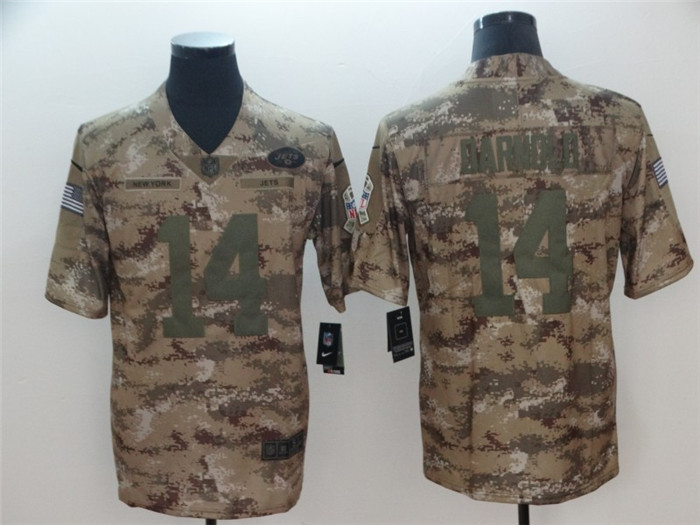  Jets 14 Sam Darnold Camo Salute To Service Limited Jersey