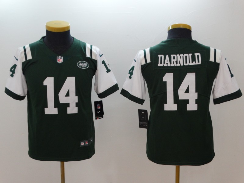  Jets 14 Sam Darnold Green Youth Vapor Untouchable Player Limited Jersey