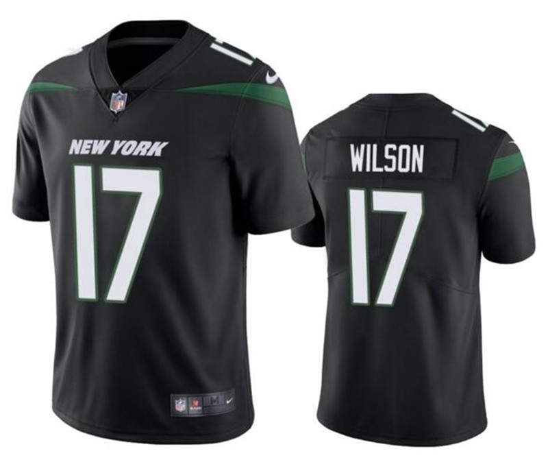 Nike Jets 17 Garrett Wilson  Black 2022 NFL Draft Vapor Untouchable Limited Jersey