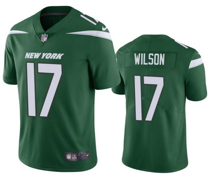 Nike Jets 17 Garrett Wilson  Green 2022 NFL Draft Vapor Untouchable Limited Jersey