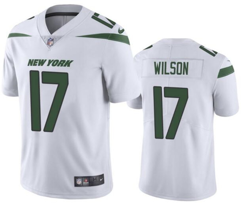 Nike Jets 17 Garrett Wilson  White 2022 NFL Draft Vapor Untouchable Limited Jersey