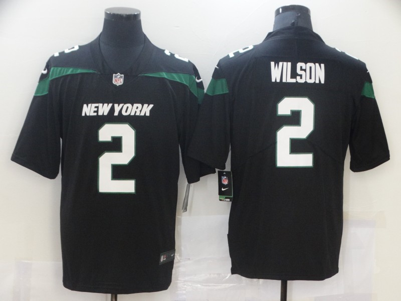Nike Jets 2 Zach Wilson Black 2021 NFL Draft Vapor Untouchable Limited Jersey