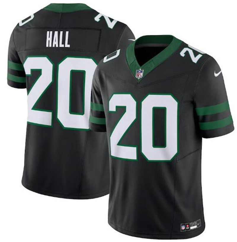 Nike Jets 20 Breece Hall Black Vapor F.U.S.E. Limited Jersey