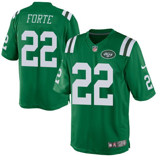  Jets 22 Matt Forte Green Men Stitched NFL Elite Rush Jersey