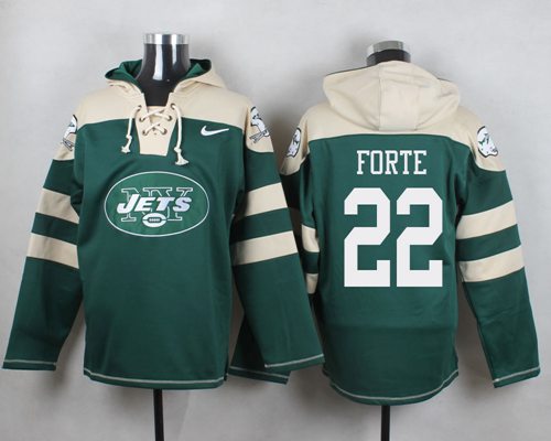  Jets 22 Matt Forte Green Player Pullover NFL Hoodie