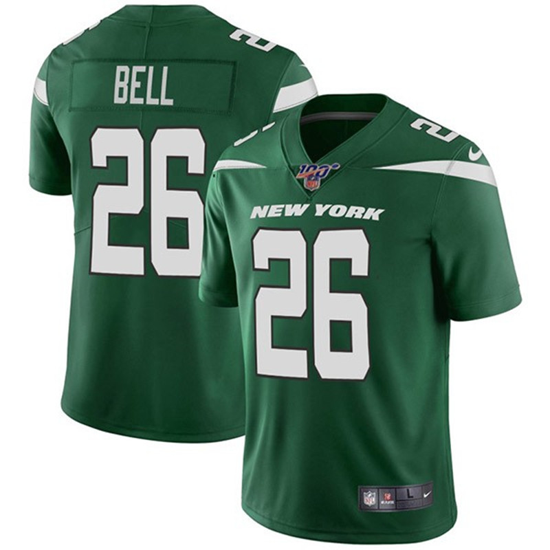 Nike Jets 26 Le'Veon Bell Green 100th Season Vapor Untouchable Limited Jersey