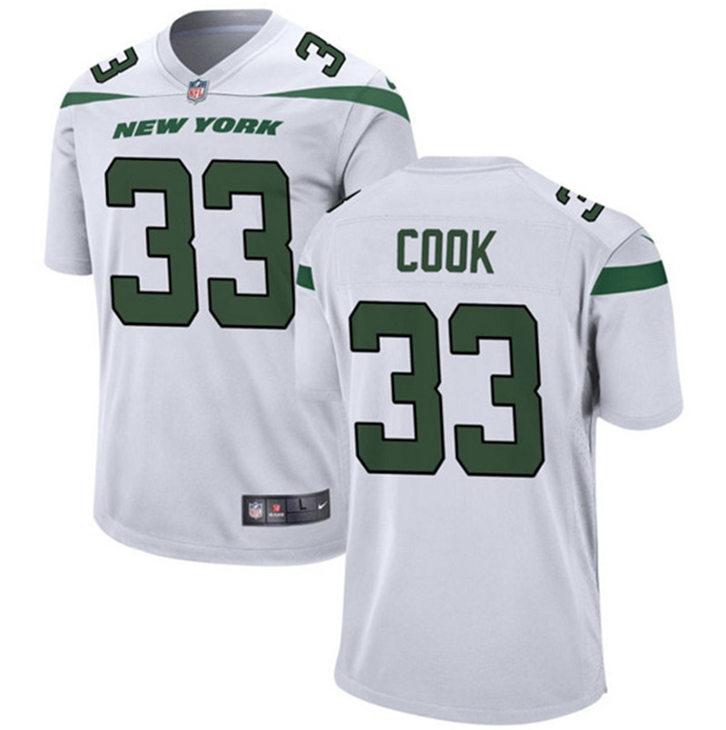 Nike Jets 33 Dalvin Cook White Vapor Untouchable Limited Jersey