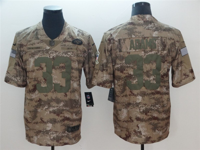  Jets 33 Jamal Adams Camo Salute To Service Limited Jersey