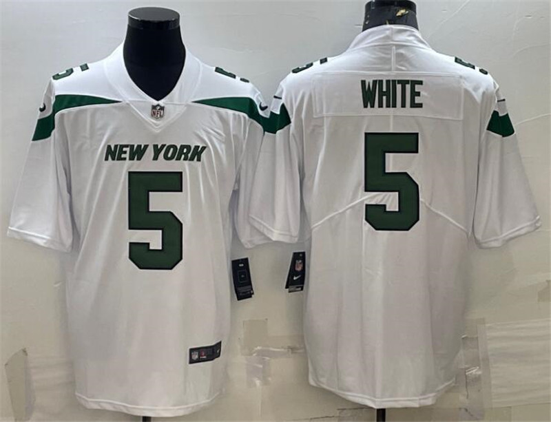 Nike Jets 5 Mike White White Vapor Untouchable Limited Jersey