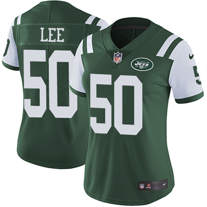  Jets 50 Darron Lee Green Women Vapor Untouchable Limited Jersey