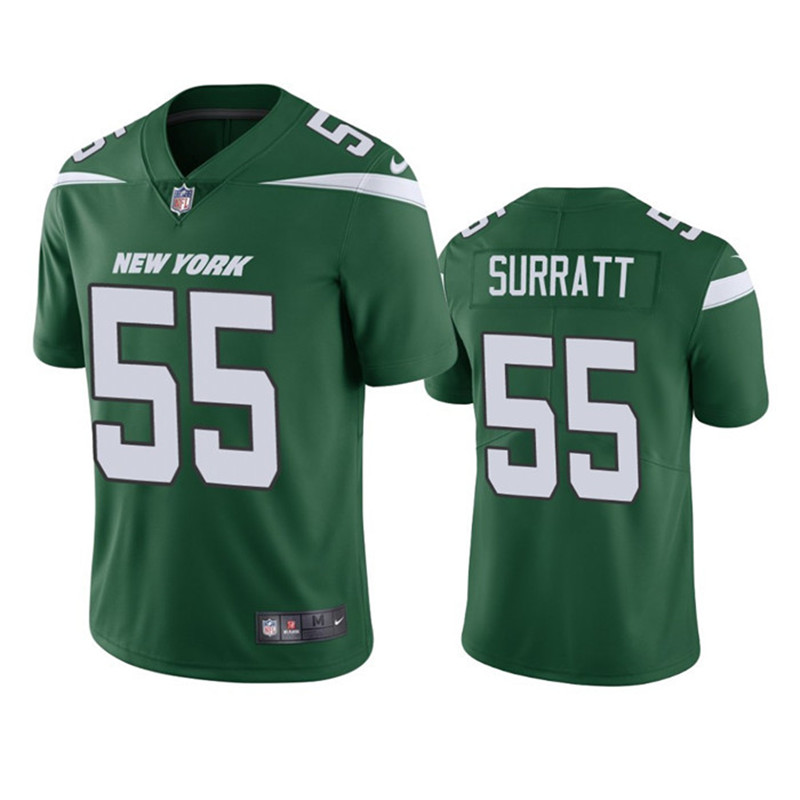 Nike Jets 55 Chazz Surratt Green Vapor Untouchable Limited Jersey