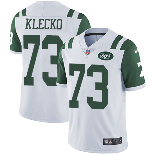  Jets 73 Joe Klecko White Vapor Untouchable Player Limited Jersey