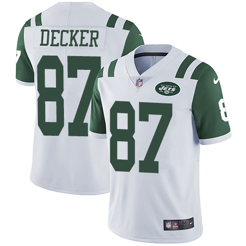  Jets 87 Eric Decker White Vapor Untouchable Player Limited Jersey