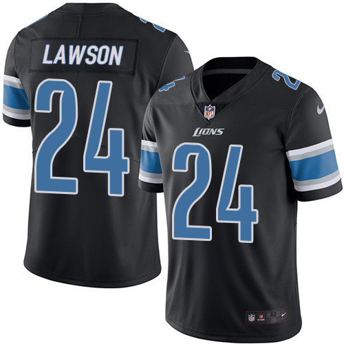  Lions 24 Lawson Nevin Black Vapor Untouchable Player Limited Jersey