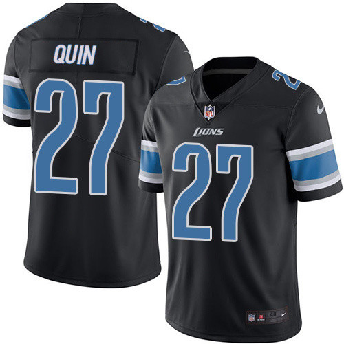  Lions 27 Quin Glover Black Vapor Untouchable Player Limited Jersey